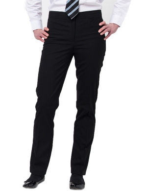 David Luke DL995 Slimfit Girls Trouser - Black 